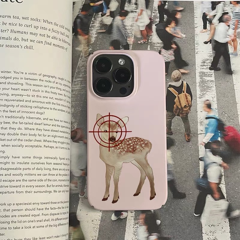 Phone Cases Target - Ins Pink Target Deer Art Phone