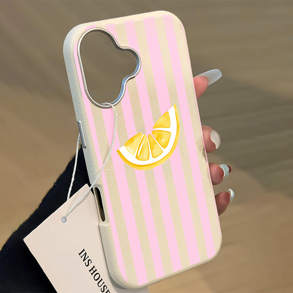 Phone Cases Xiaomi 15 - Lemon Pink Stripes Phone Case For