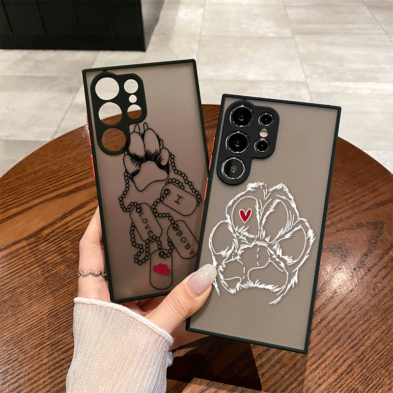 Phone Cases For Samsung S22 - Funny Cartoon Pet Cute Dog Paw