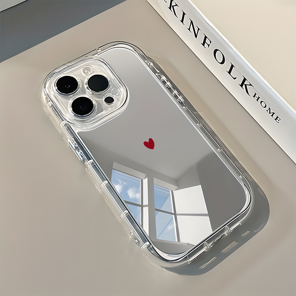 Phone Cases Pinterest - Minimalist Red Heart Pattern Phone Case
