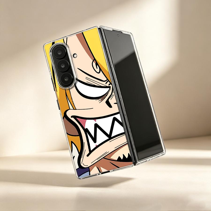 Phone Cases Z Fold 5 - Angry Sanji Anime Case for Samsung