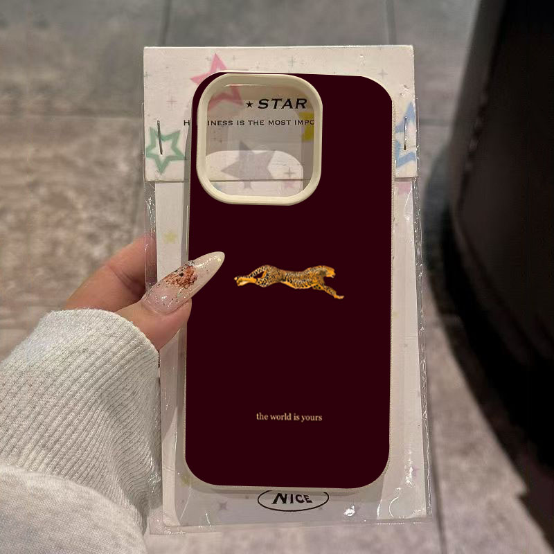 Phone Cases Like Loopy - Minimalist Leopard Running Pattern Phone Case