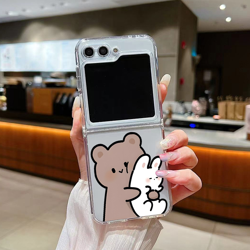 Funny Bunny Bear Paired Couple - Phone Cases Z Fold 5 review and price