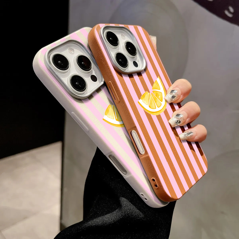Lemon Pink Stripes Phone Case  - Phone Cases Xiaomi 15 review and price