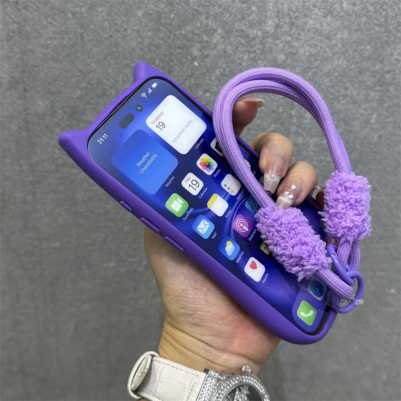 3D Cat Ear Cute Lanyard Magnet - Phone Cases Pinterest review and price