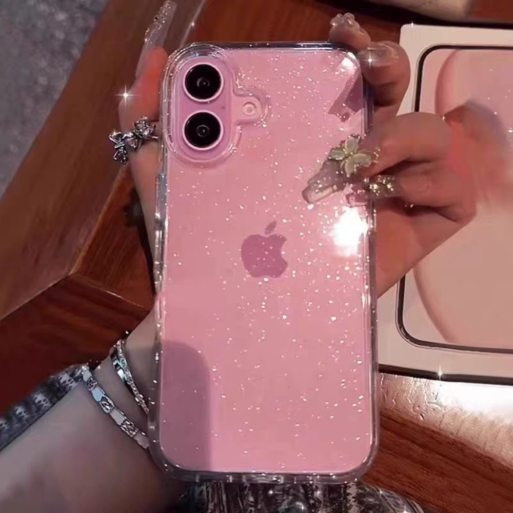 Pink Glitter Bling Clear Soft  - Phone Cases Pinterest review and price