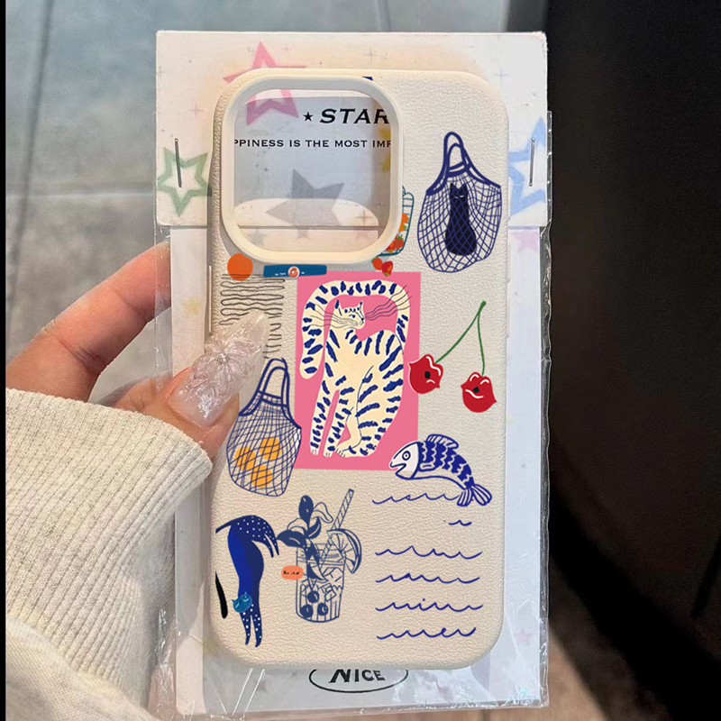 Cute Cherry Cat Print Phone Ca - Phone Cases Like Loopy review and price