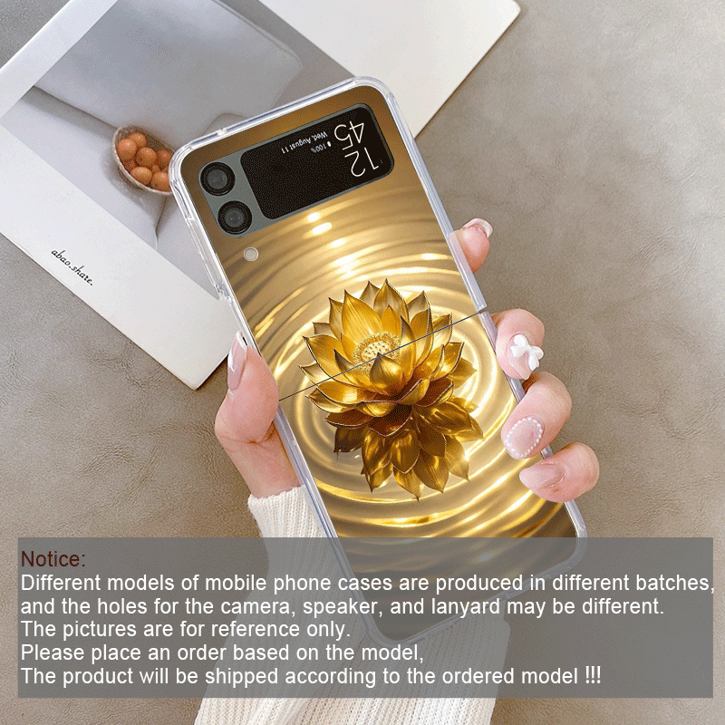 Creative Golden Lotus Flower P - Phone Cases Z Fold 5 review and price