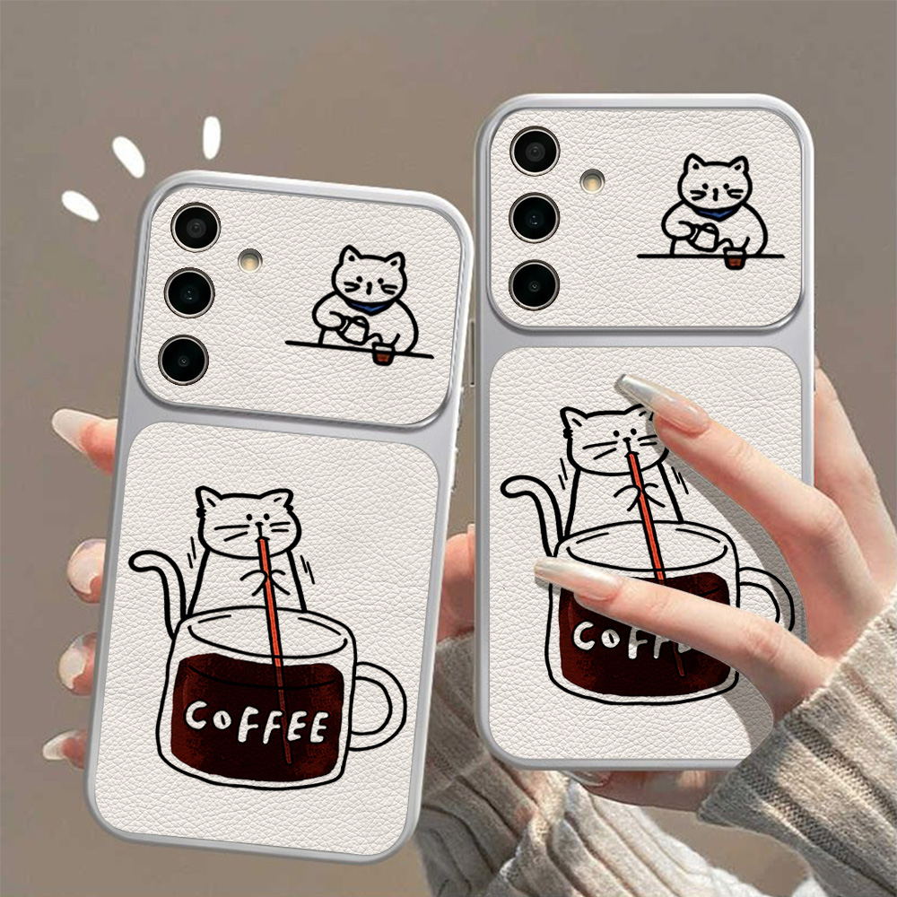 Coffee Cute Cat Phone Case For - Phone Cases Galaxy S25 review and price