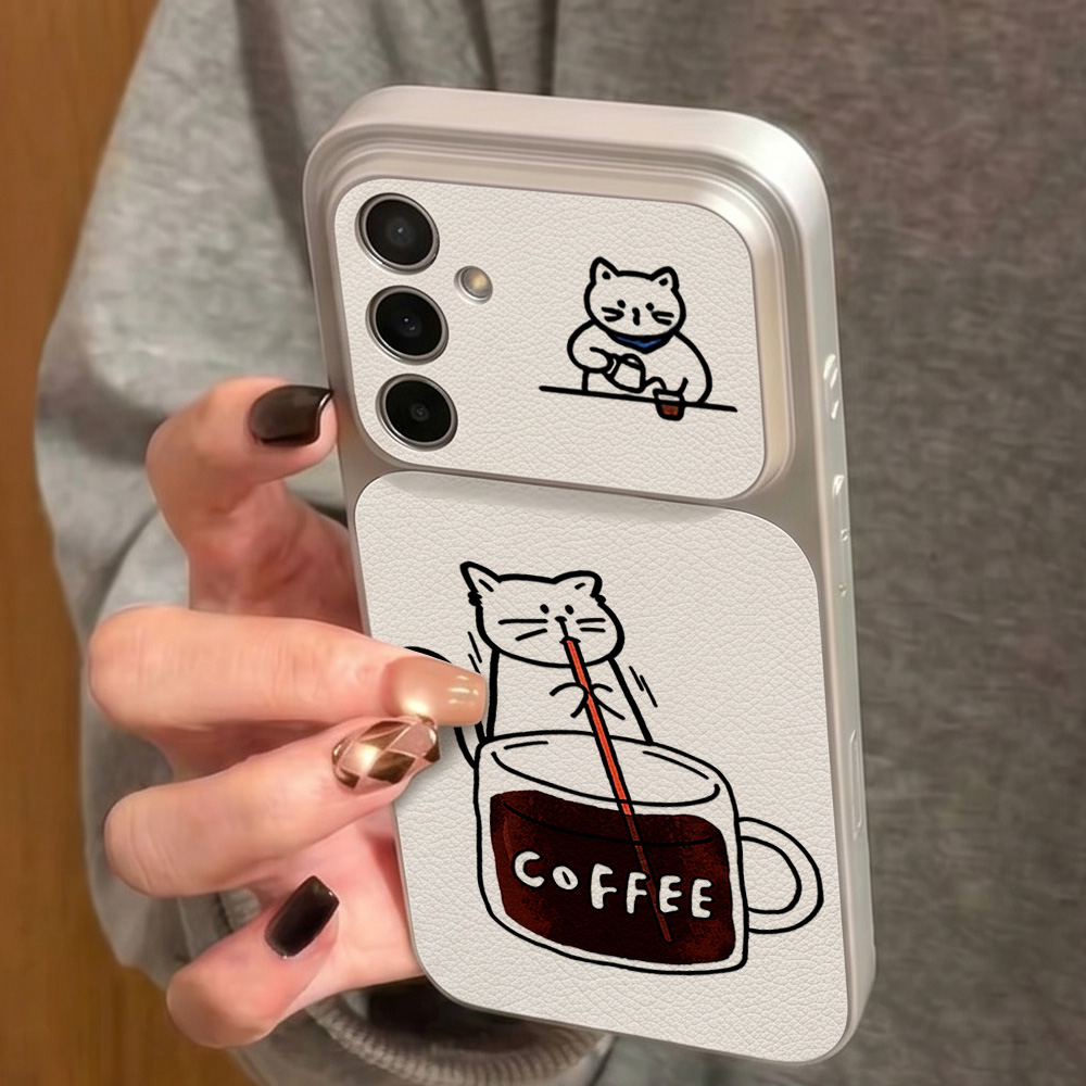 Coffee Cute Cat Phone Case For - Phone Cases Galaxy S25 review and price