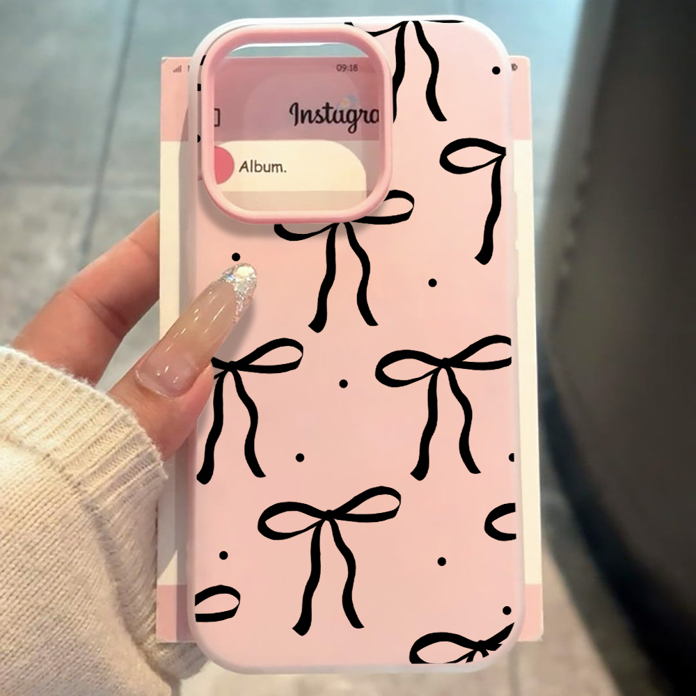 INS Big Black Bow Pattern SIli - Phone Cases Xiaomi 14T review and price