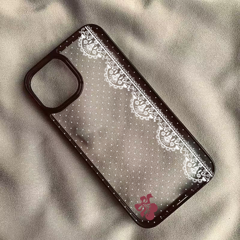 Cute Cherry Bow White Lace Pol - Phone Cases Like Loopy review and price