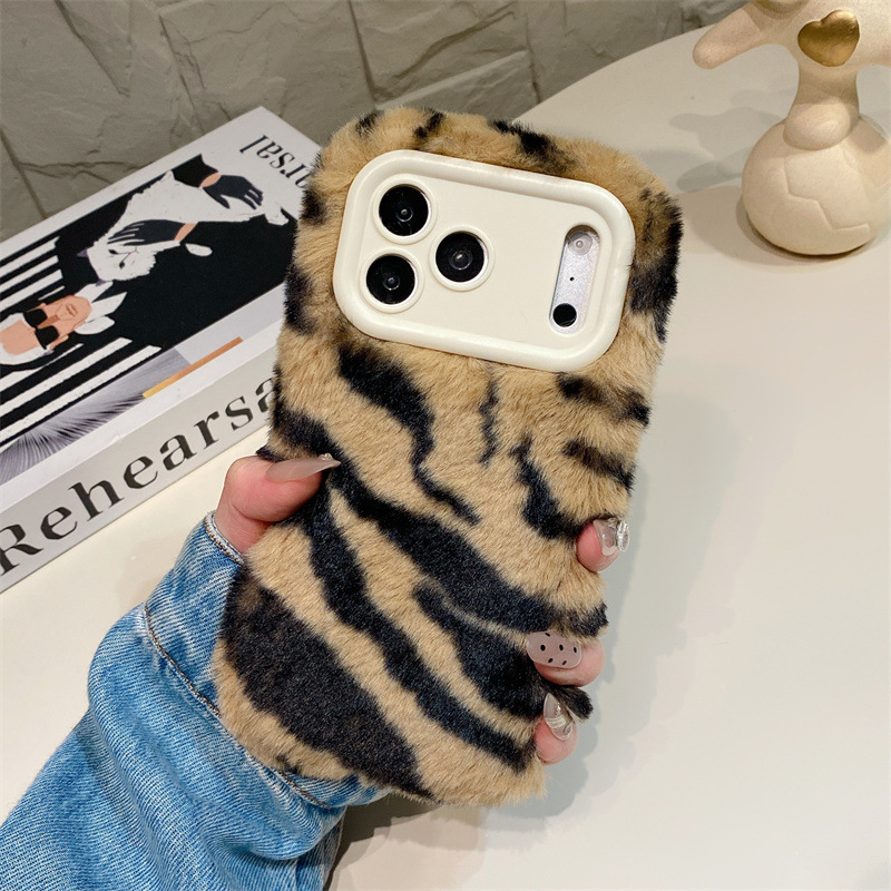 Luxury Zebra Pattern Fluffy Pl - Phone Cases For Iphone 11 review and price