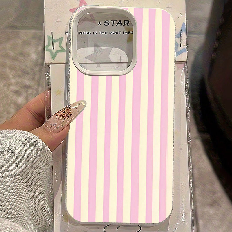Simple Pink Vertical Striped L - Phone Cases Australia review and price