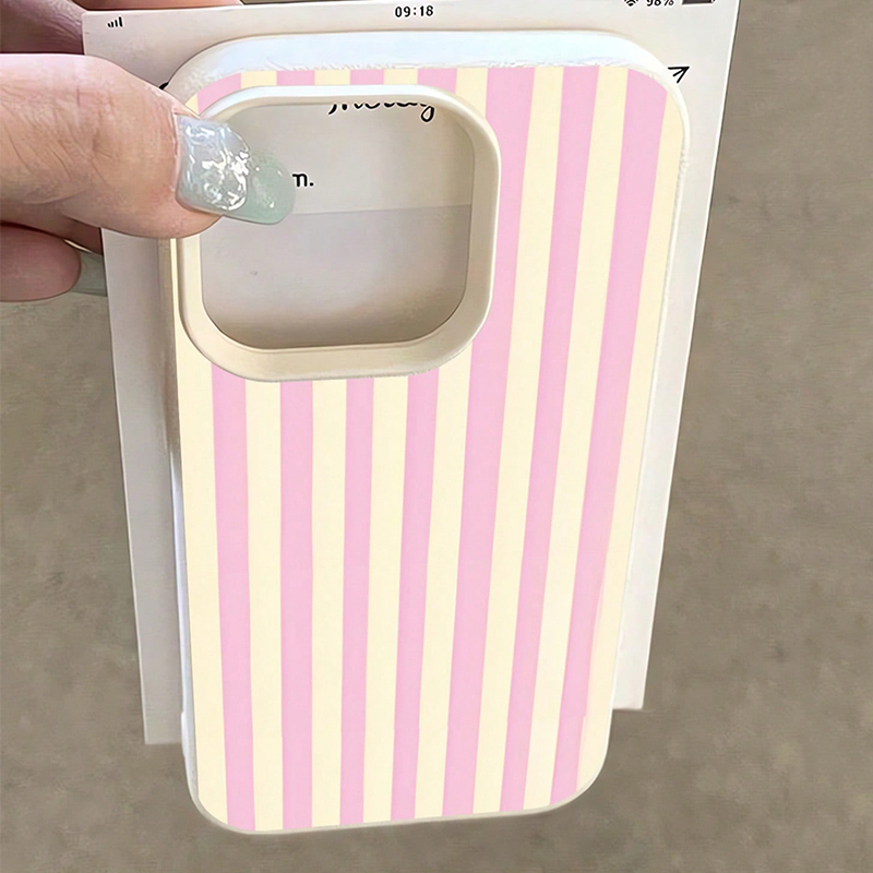 Simple Pink Vertical Striped L - Phone Cases Australia review and price