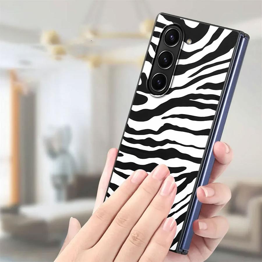 Zebra Striped Sunflower Back P - Phone Cases Z Fold 5 review and price