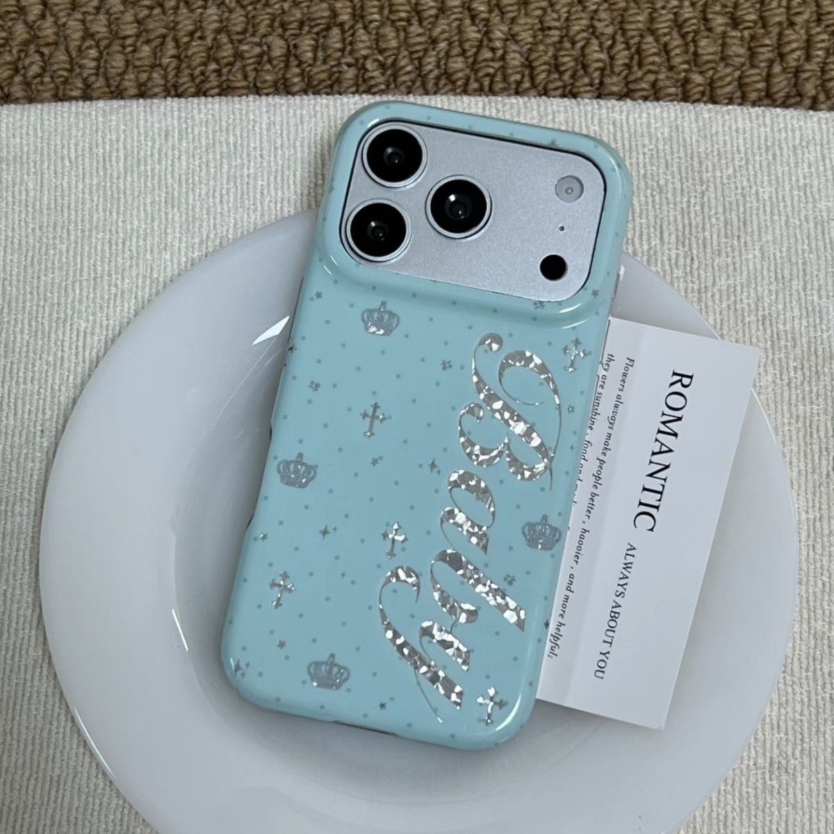 Korean Ins Mint Colored Englis - Phone Cases For Iphone 11 review and price