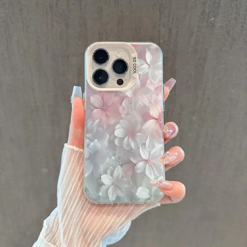 Pink Flower Case for iPhone 15 - Phone Cases Online review and price