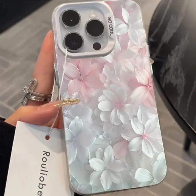 Pink Flower Case for iPhone 15 - Phone Cases Online review and price