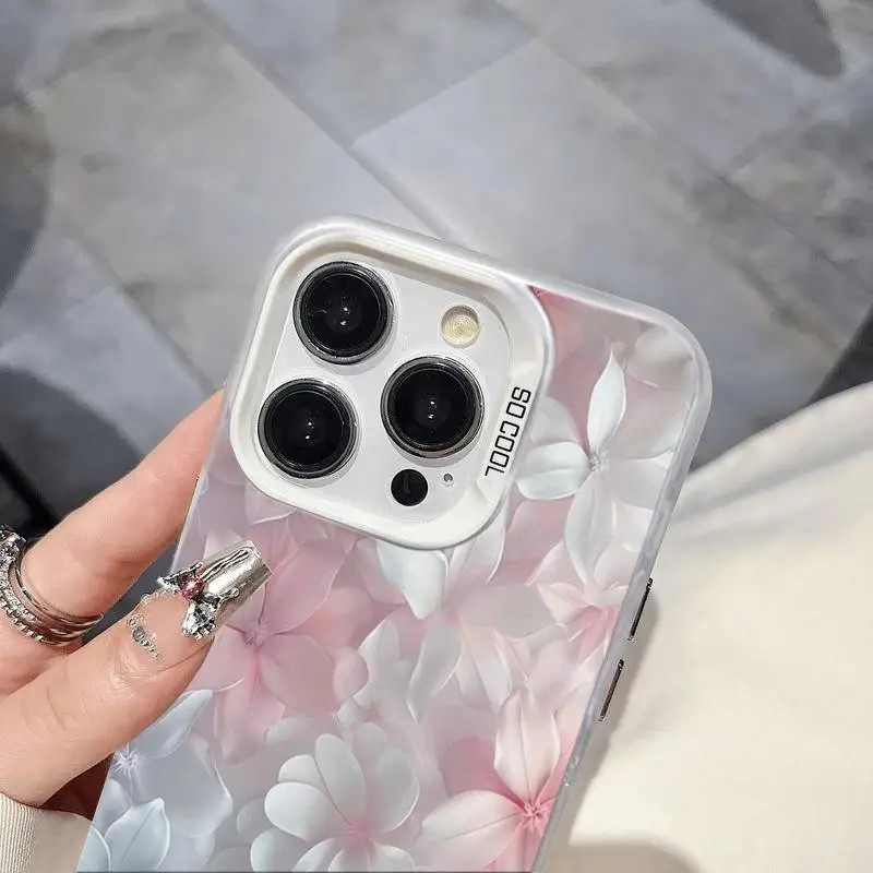 Pink Flower Case for iPhone 15 - Phone Cases Online review and price