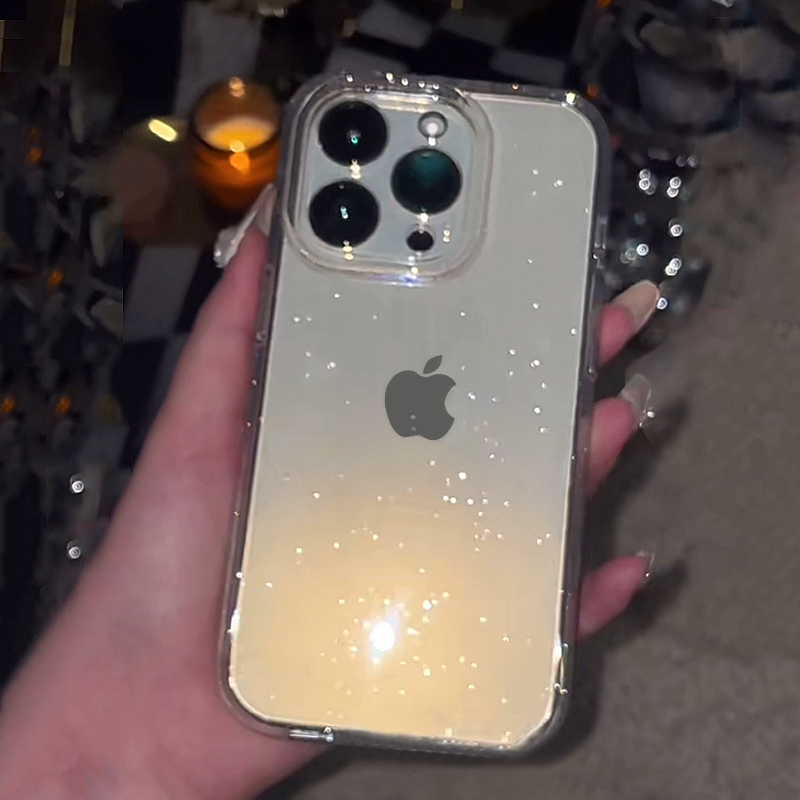 Transparent Simple Glitter Pho - Phone Cases Like Loopy review and price