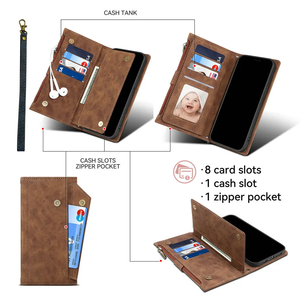 Zipper Leather Flip Case Cross - Phone Cases Australia review and price