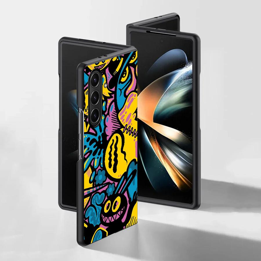Cartoon Graffiti Design Case f - Phone Cases Z Fold 5 review and price