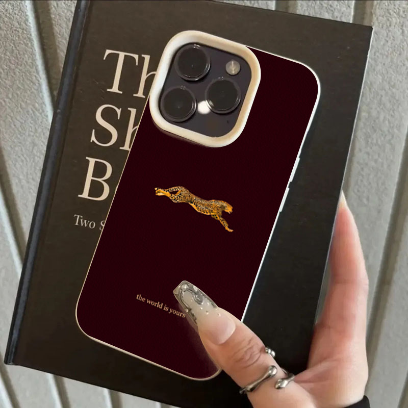 Minimalist Leopard Running Pat - Phone Cases Like Loopy review and price