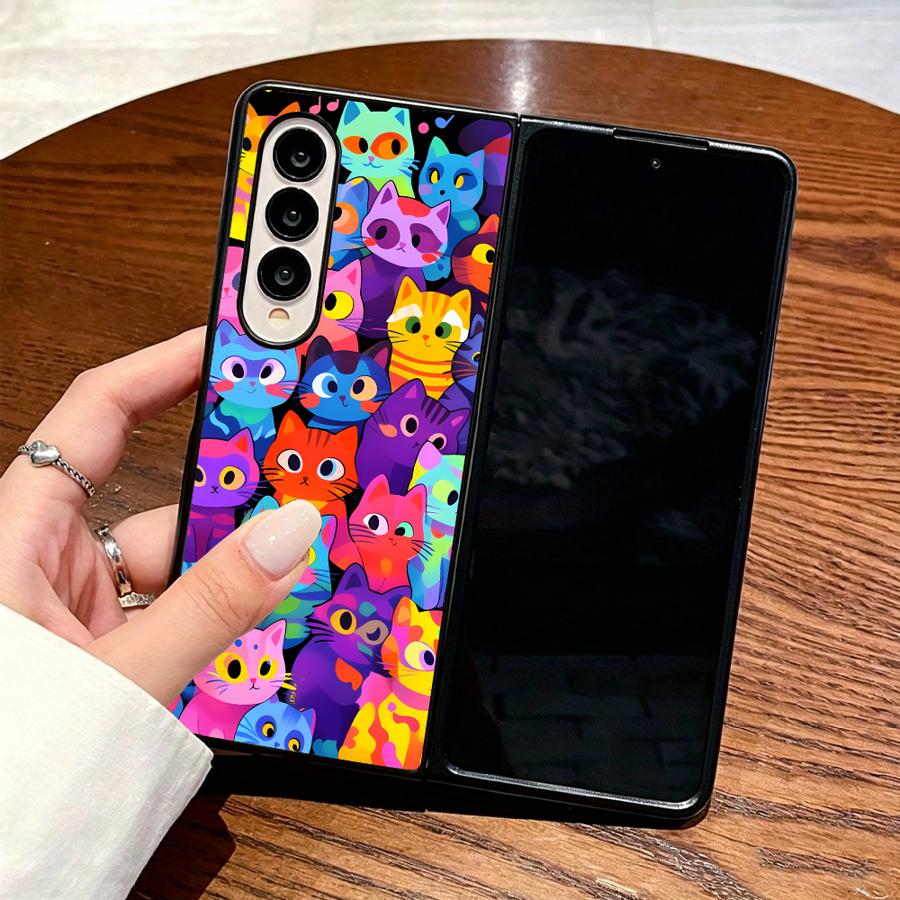 Full Cover Cat Phone Cover Cas - Phone Cases Z Fold 5 review and price