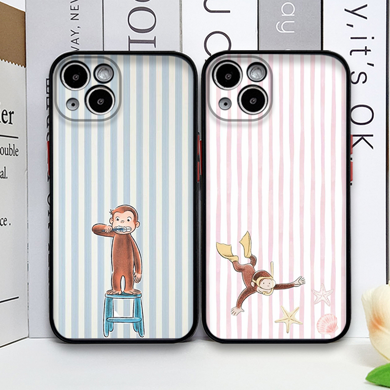 Cartoon Striped Monkey Holding - Phone Cases For Iphone 11 review and price