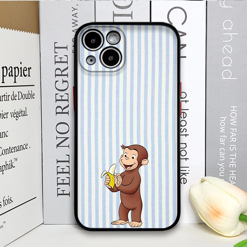 Cartoon Striped Monkey Holding - Phone Cases For Iphone 11 review and price
